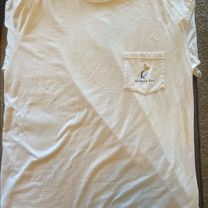 Mobile bay American flag pelican shirt